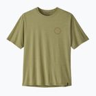 Férfi trekking póló Patagonia Cap Cool Daily Shirt - Spoke Stencil gumtree green - light gumtree green x-dye