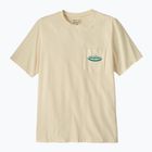 Férfi póló Patagonia Midweight '95 Oval Logo Pocket Tee undyed natural