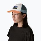 Baseball sapka Patagonia P-6 Logo LoPro Trucker white w/peach sherbet