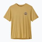 Férfi póló Patagonia Cap Cool Daily Great Waves limestone yellow - light limestone yellow x-dye