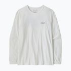 Női hosszú ujjú póló Patagonia P-6 Logo Responsibili-Tee LS fiber white