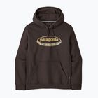 Férfi pulóver Patagonia '95 Oval Logo Uprisal Hoody Den Brown: Heliotropic
