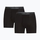 Férfi Termoaktív boxer nadrág Icebreaker Merino 150 Anatomica Boxers wFly 2 Pack black