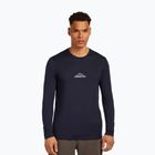 Férfi hosszú ujjú icebreaker Merino 150 Tech Lite Road To Cook midnight navy