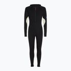 Férfi termikus overál icebreaker Merino 200 Oasis+ fekete/natúr/cb