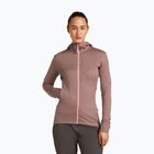 Icebreaker női Merino 260 Quantum IV Zip Hoodie csúcs/piros színben