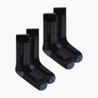 Női sízokni Icebreaker Merino Ski+ Medium OTC 2 Pack black/dawn/graphite