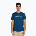 Férfi póló icebreaker Merino 150 Tech Lite The Peaks atlantis