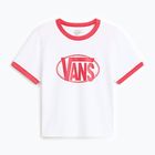Női póló Vans Center Chest Ringer Tee white
