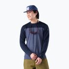 Férfi Termoaktiv pulóver Smartwool Classic Thermal Merino Base Layer Colorblock Crew Boxed deep navy/nightfall
