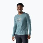Férfi hosszú ujjú póló Smartwool Wander Valley Active Long Sleeve Graphic Tee dusty tea