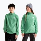 Gyerek polár pulóver The North Face Teen Glacier 1/4 Zip dimmed algae