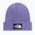 Téli sapka The North Face Logo Box Cuffed grounded plum