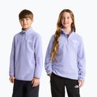 Gyerek polár pulóver The North Face Teen Glacier 1/4 Zip pale plum