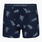 Férfi Termoaktív boxer nadrág Icebreaker Merino 150 Anatomica BearTour AOP Boxers midnight navy