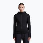 Női túra pulóver Icebreaker Merino 200 Realfleece Descender Half Zip Hoodie black