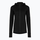 Női túra pulóver Icebreaker Merino 300 Realfleece Descender Zip Hoodie black