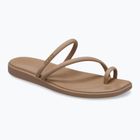 Női papucsok Crocs Miami Toe Loop Sandal milk chocolate