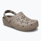Crocs Classic Floral Cutout Clog flip-flop szürke színű flip-flopok