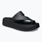 Női Crocs Getaway Platform Toe Loop flip flop fekete