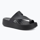 Női Crocs Getaway Platform Toe Loop flip flop fekete