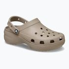 Női papucsok Crocs Classic Platform Clog taupe