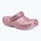 Gyerek papucsok Crocs Classic Chunky Glitter pink milk