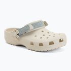 Gyerek papucsok Crocs Classic Denim Flower Adjustment Backstrap