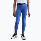 Nike Pro Dri-FIT üstökös kék/fekete/fehér gyermek leggings