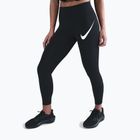 Női futóleggings Nike Tempo Swoosh Run High-Waisted 7/8 black/white