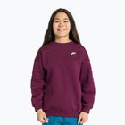 Gyerek pulóver Nike Sportswear Club Fleece burgundy/white