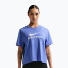 Női edzőpóló Nike Pro Dri-Fit Loose sapphire/white