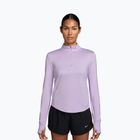 Női hosszú ujjú futófelső Nike Swift Dri-Fit UV 1/4-Zip violet mist