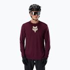 Férfi kerékpáros hosszú ujjú póló Fox Racing Ranger Fox Head LS dark maroon