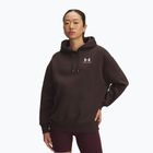 Női Under Armour Icon Fleece kapucnis pulóver kona barna/fehér