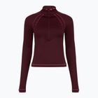 Férfi Under Armour ColdGear Textured 1/2 Zip felső dark maroon/fuchsia dusk/metallic silver