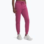 Női nadrág Under Armour Rival Fleece sötét bordó/fehér fukszia alkonyat/fehér