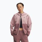 Női pulóver Under Armour Unstoppable Fleece HZ tourmaline pink/maroon mist/black
