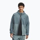 Férfi kapucnis pulóver Under Armour Unstoppable Fleece Full Zip HD jasper blue/serpentine/black