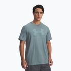 Férfi edzőpóló Under Armour Sportstyle Logo Update jasper blue/serpentine