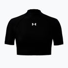 Női edzőpóló Under Armour HeatGear Crop Mock Ultimate Black/White