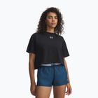 Női edzőpóló Under Armour Rival Boxy Tee Solid black/white