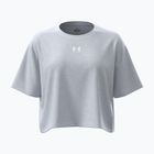 Női edzőpóló Under Armour Rival Boxy Tee Solid distant gray medium heather/white