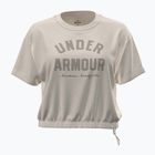 Női edzőpóló Under Armour Bungee Hem Tee summit white/khaki base