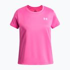 Gyerek edző póló Under Armour Tech SSC SS pink frenzy/white
