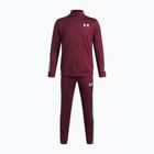 Gyermek tréningruha Under Armour Knit Track Suit vintage maroon/fresco blue/white