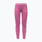 Gyerek leggingsek Under Armour HeatGear Branded Leggings pink frenzy/white