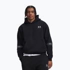 Férfi pulóver Under Armour Icon Fleece Taped Hoodie ultimate black/white
