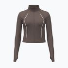 Női edzőpulóver Under Armour Meridian Contour Full Zip peppercorn/white/peppercorn