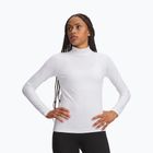 Női edző hosszú ujjú póló Under Armour ColdGear Mock LS white/halo gray